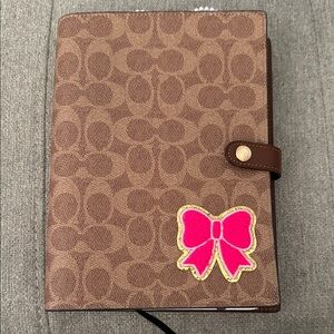 Coach notebook cover-DIY’d attempted